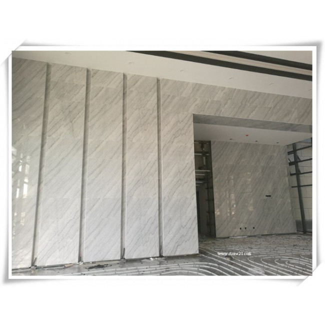 River white marble decorative interior wall paneling